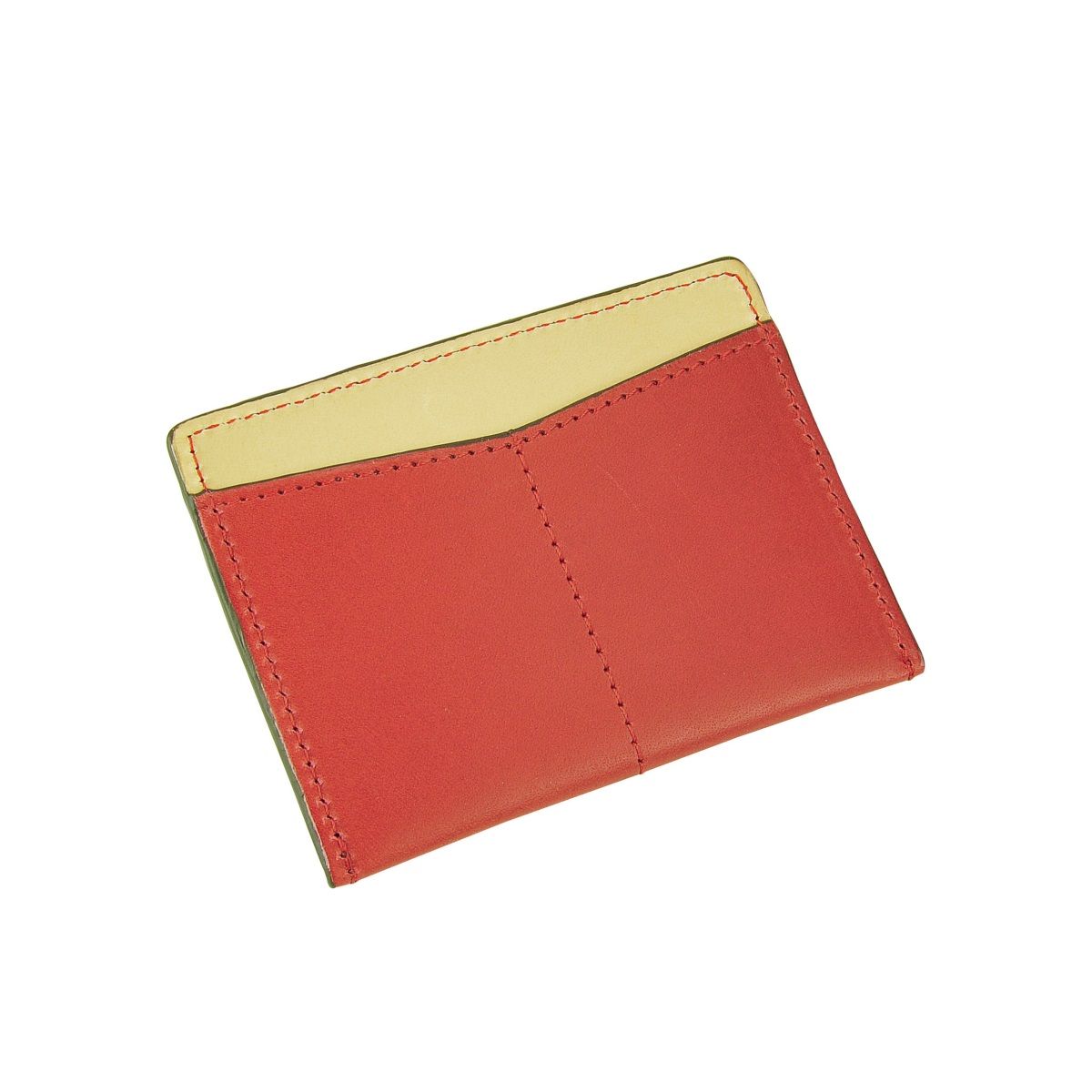 J.FOLD Flat Carrier Leather Wallet - Red